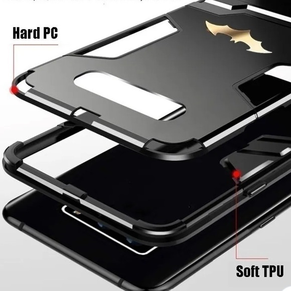 Blue Batman iPhone 11 case with bracket to stand your phone up - Picture 3 of 3